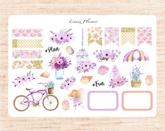 Sweet Dreams Deco (matte planner sticker, fits perfect in Erin Condren and Happy Planner)