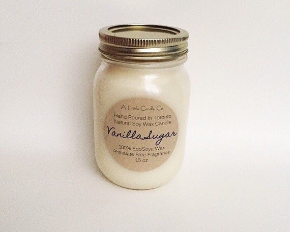 sugar body wax for phthalate candle free premium soy Vanilla Sugar handmade with 15oz
