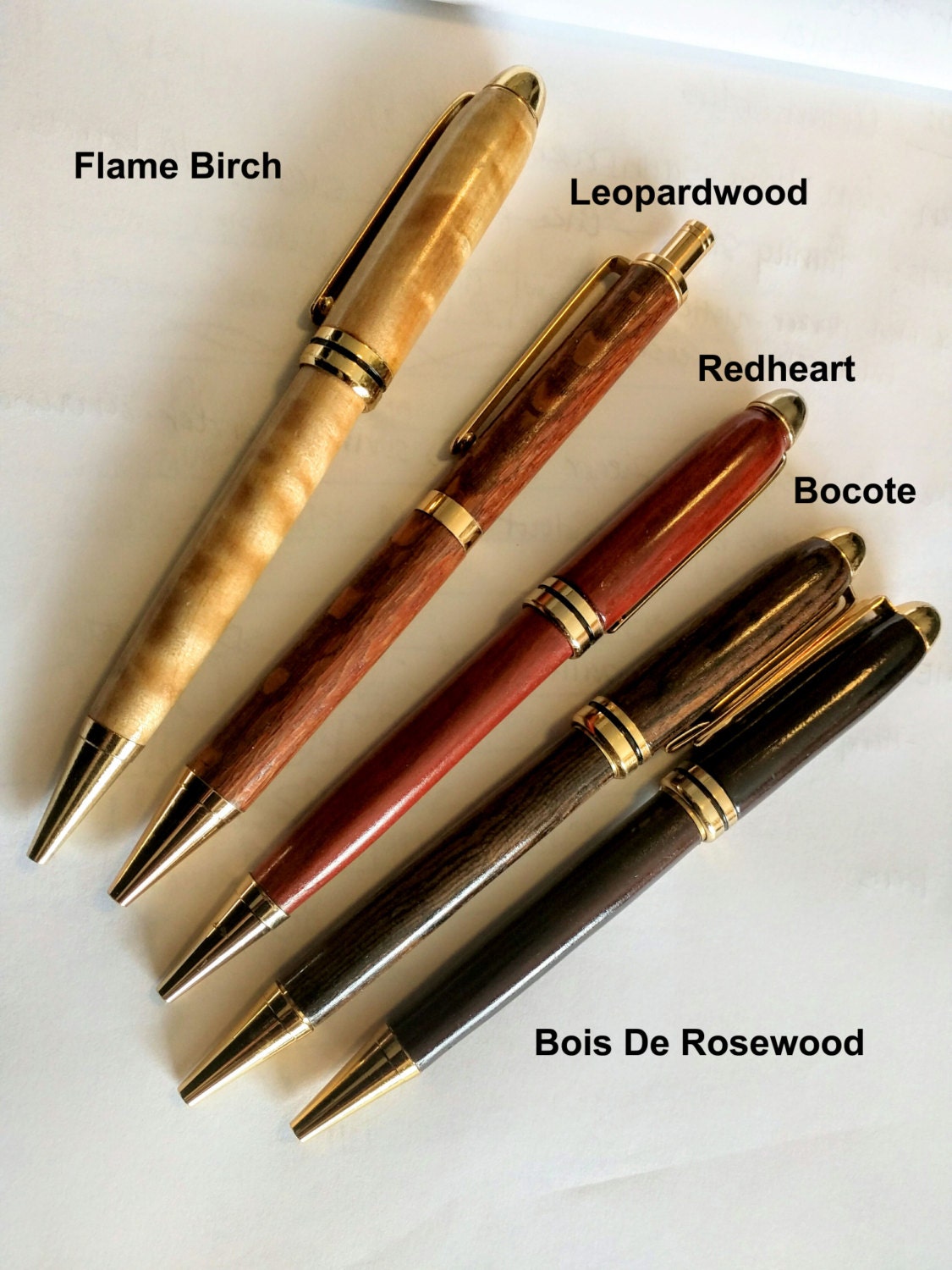Handmade Custom Wooden Pens Designer Twist Pens