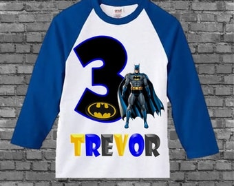 Batman Birthday Shirt - Batman Shirt - Other Colors Available