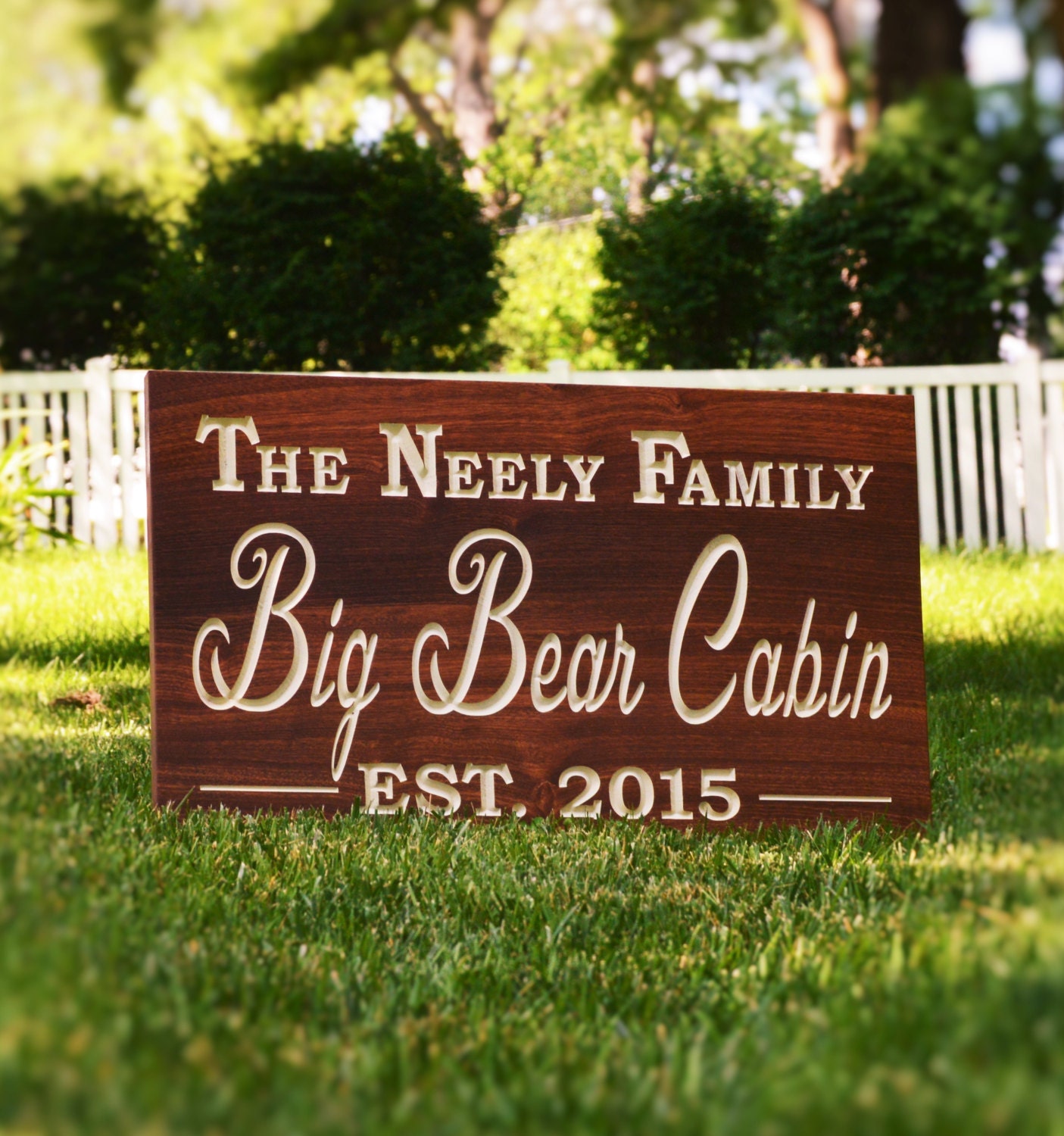 Custom Outdoor Name Sign Outdoor Wood Sign Outdoor Decor