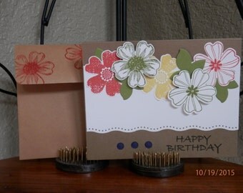 Items similar to Handmade Birthday Card on Etsy