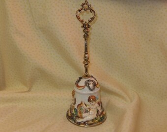 Vintage Capodimonte Keramos Bell