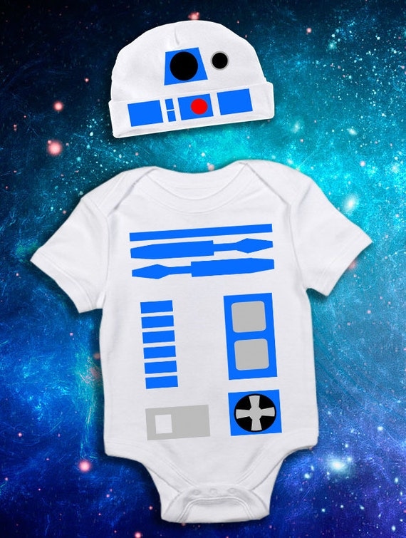 R2D2 Robot Droid Baby Onesie