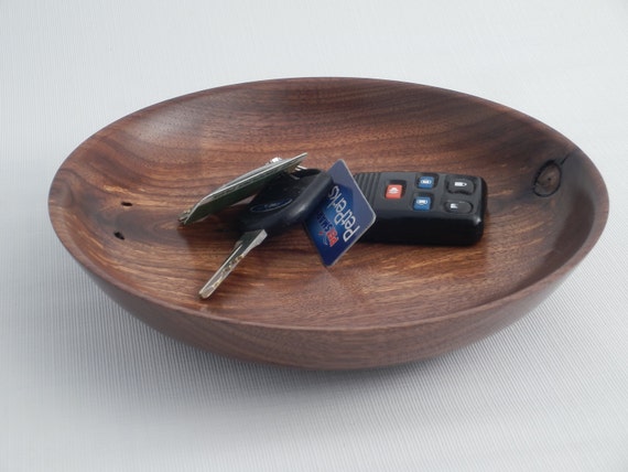 Decorative Wooden Key Bowl Coin Bowl Key Dish Coin Dish Hand