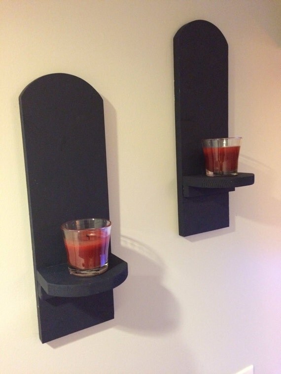 Items similar to Wall mounted candle holders on Etsy