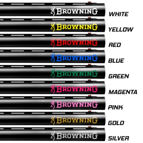 2x Browning Vinyl Decal Sticker for Shotgun Gun Case Gun Safe