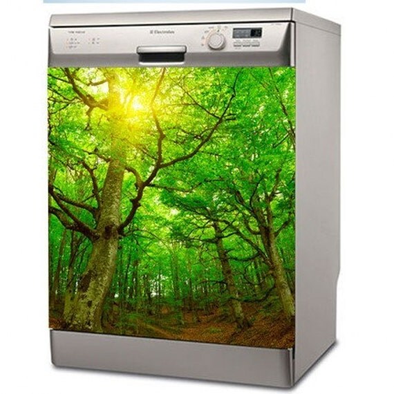 Items similar to dishwasher wrap Decal Vinyl Sticker skin, vinyl