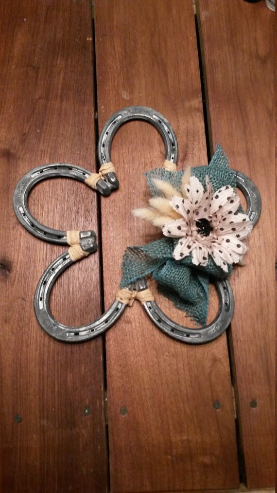 Horseshoe Flower by WeldItAll on Etsy