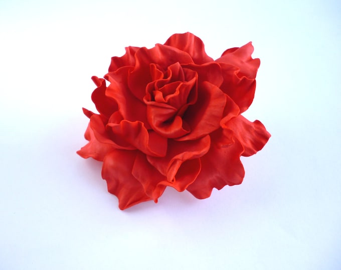 Valentine Rose Hair Clip Red Rose Hair Clip Wedding Rose Hair Clip Flower Hair Clip Rose Floral Hair Clip Red Rose Clip Floral Rose Bridal