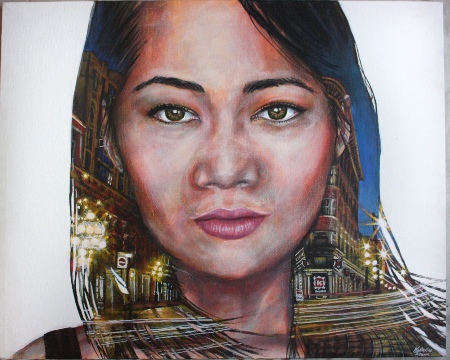 30 OFF Realistic Acrylic Painting on Canvas Portrait