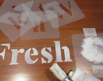 Alphabet Stencils Set, Choice of different sizes