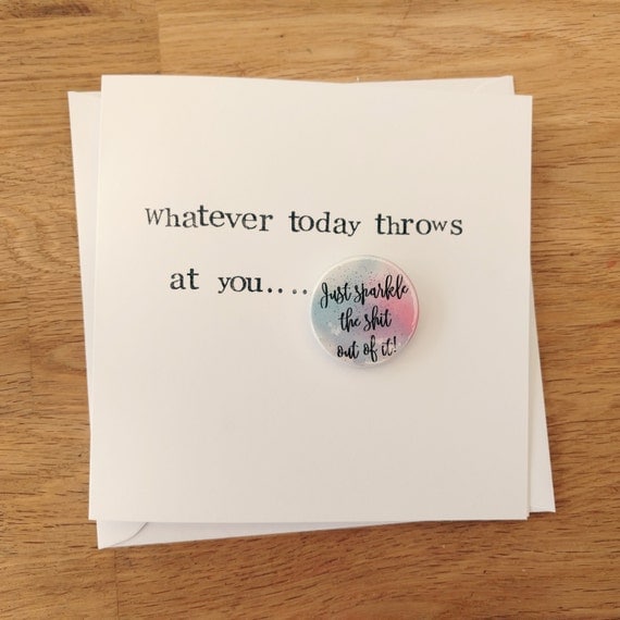 items similar to handmade funny encouragement card with