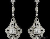 1920s 1930s earrings, gatsby wedding, bridal earrings, bridal earrings silver, 1920s style earrings, art deco earrings, vintage earrings 1920s 1930s earrings, gatsby wedding, bridal earrings, bridal earrings silver, 1920s style earrings, art deco earrings, vintage earrings