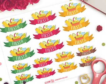 Mexican Food Stickers | Taco Night | Burrito Stickers | Taco Tuesday | Fast Food stickers | Taco Stickers | Meal Stickers