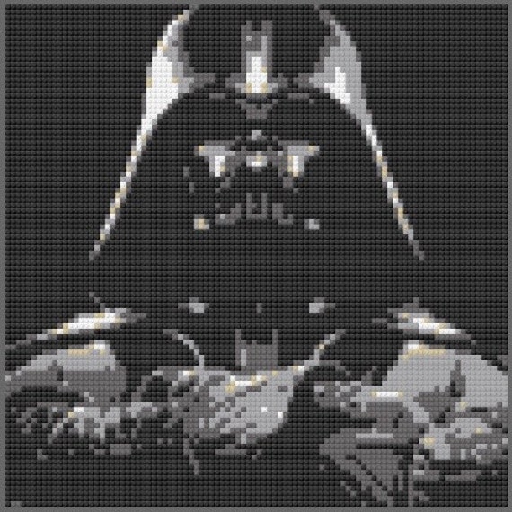 Lego Darth Vader Mosaic Star Wars