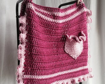 Crochet PATTERN - girls' apron, little girl apron, kitchen crochet, easy crochet pattern, easy apron pattern, beginner crochet pattern
