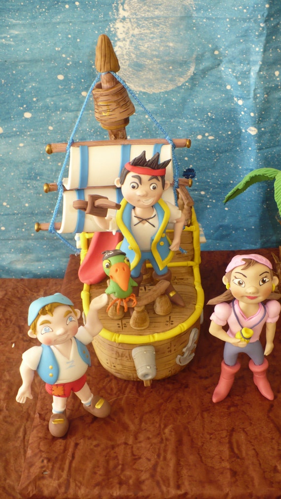 Jake And The Neverland Cake Toppers Jake Izzy Cubby