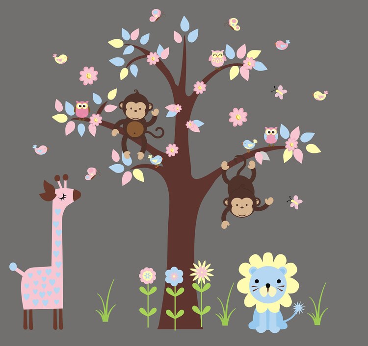 Wall Decals Nursery Girls Wall Stickers by NurseryDecals4You