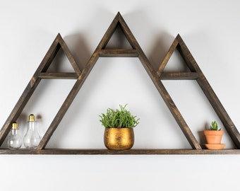 Wasatch Mountain Geometric Shelf