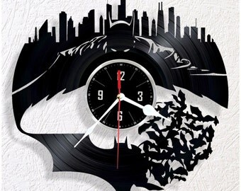 Vinyl wall clock Batman