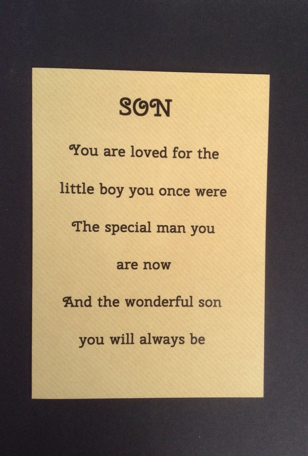 Card for grown up son special sons birthday by CornerhouseCards
