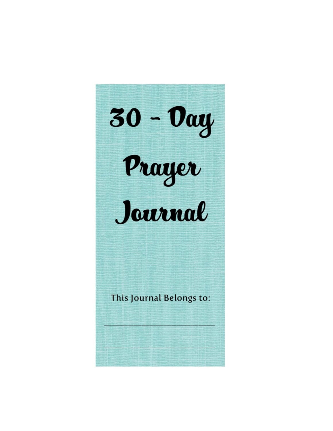 30 Day Prayer Journal Download Printable By Embracedgrace On Etsy