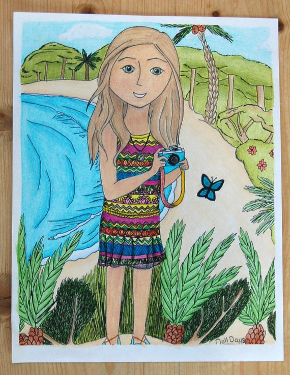 American Girl Lea Clark Coloring Page Meet Lea Handmade