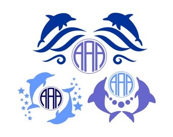 Dolphin svg - dolphin clipart Cutting Template SVG EPS Silhouette DIY Cricut Vector Instant Download