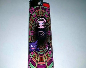 Pokemon Mew, Haunter, and Gastly Psychic Custom Lighter