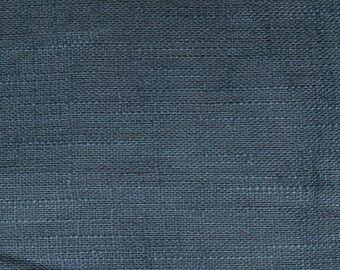 Linen natural - color: duffblau - 100% natural fiber - 0.5 m