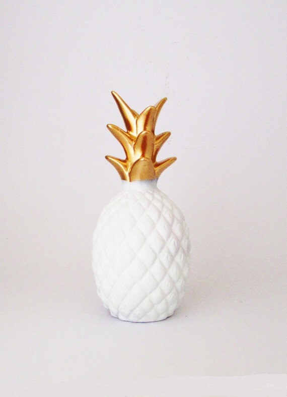 Glitter Pineapple Tropical Decor Pineapple Ceramic by mahalobeach