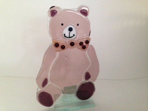 glass teddy bear