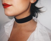 Black Velvet Choker - 1 inch