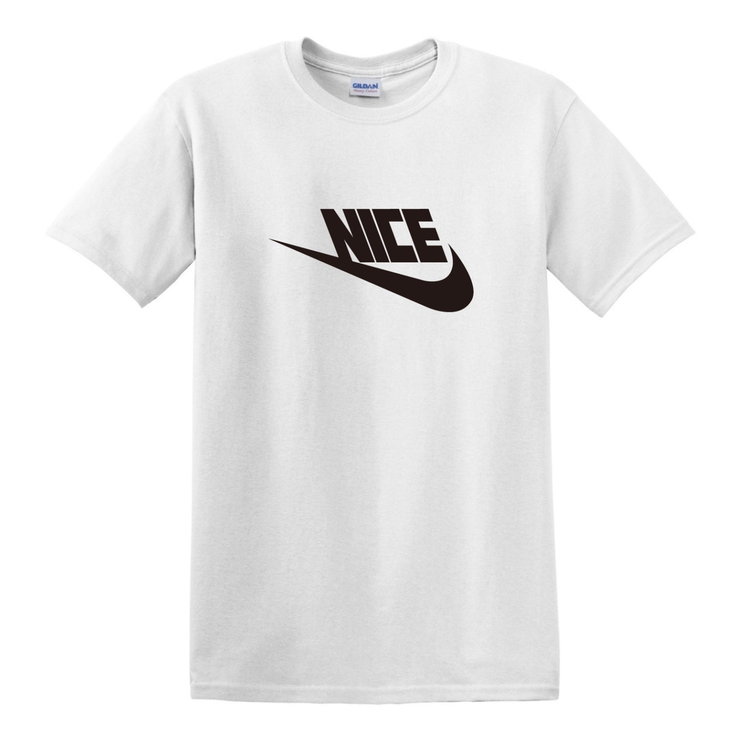 NIKE STYLE NICE White Color Short Sleeve Cotton T-Shirt Tee