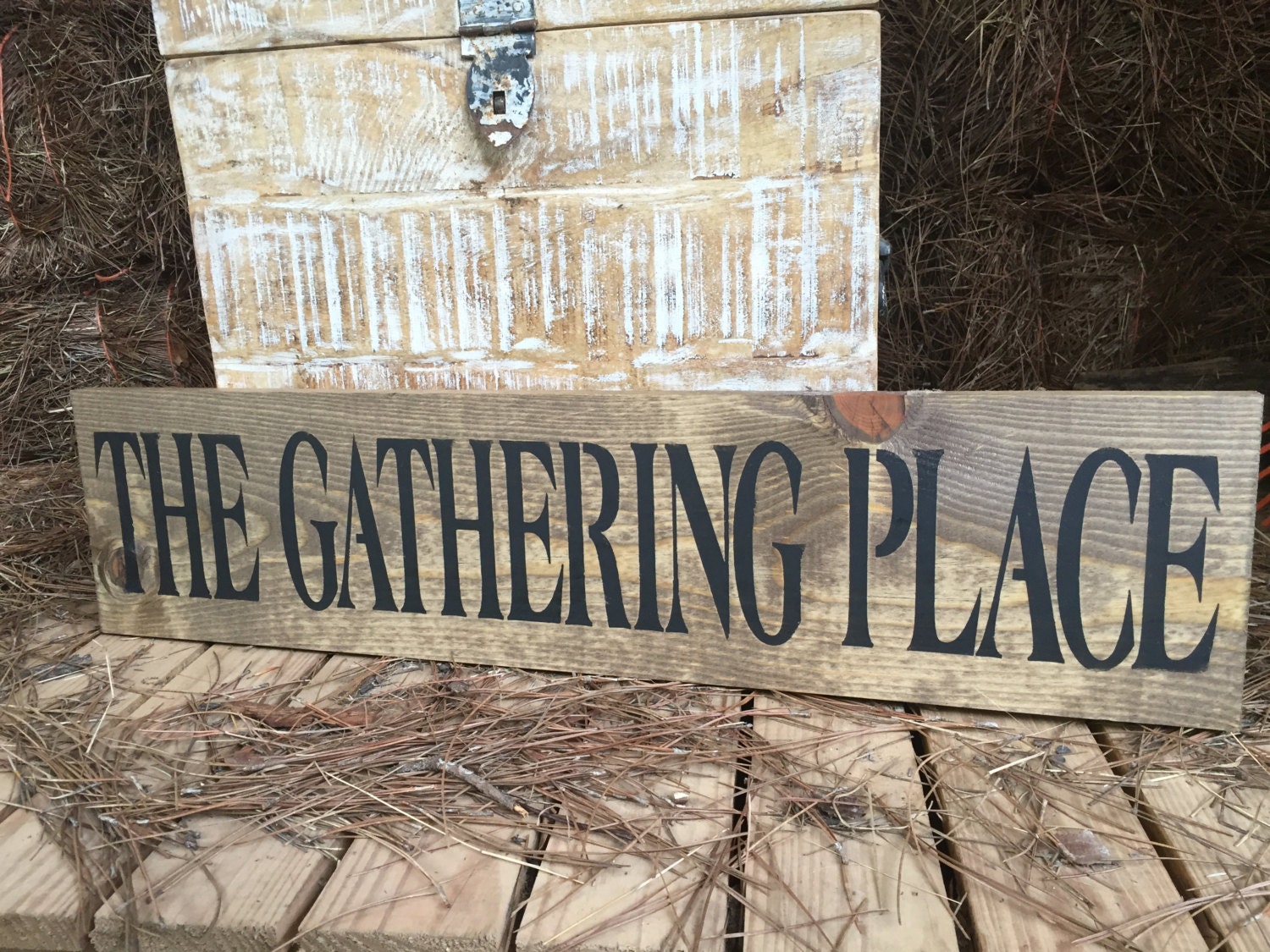 The Gathering Place Home Wood Sign Gathering Wall Decor