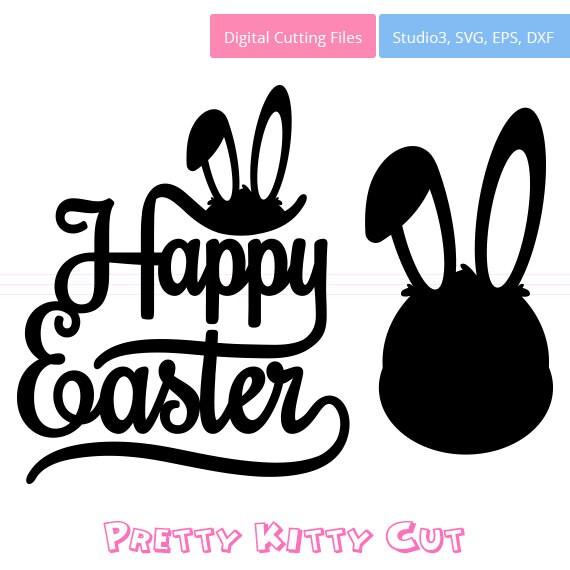 Download Happy Easter SVG Monogram Frames instant download cut file ...