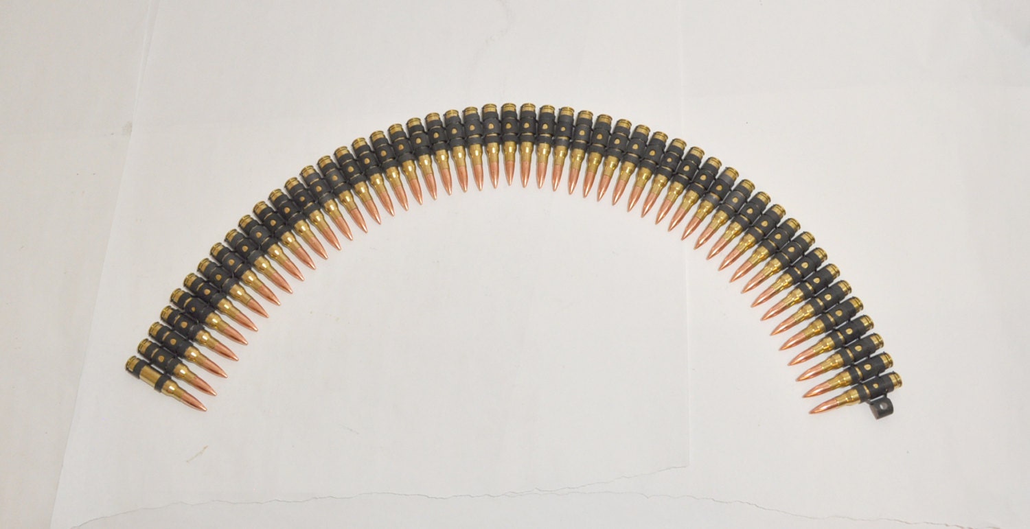 Machine Gun Belt. .308 / 7.62x51 M240 M60 M134 Dummy Bullet