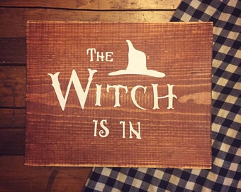 Halloween wood sign | Etsy