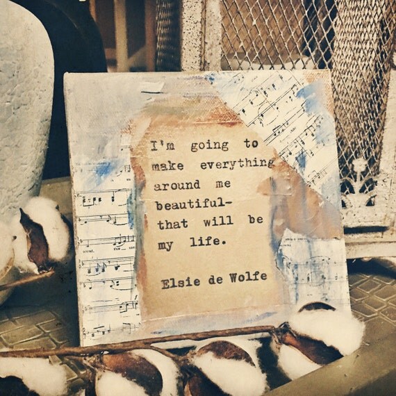 Items similar to Decoupage Quotation on Canvas on Etsy