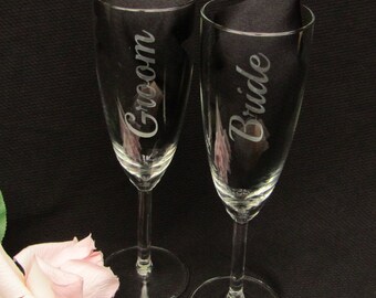 Couple of Handmade glasses for wedding” patriotic collection “ main image 1