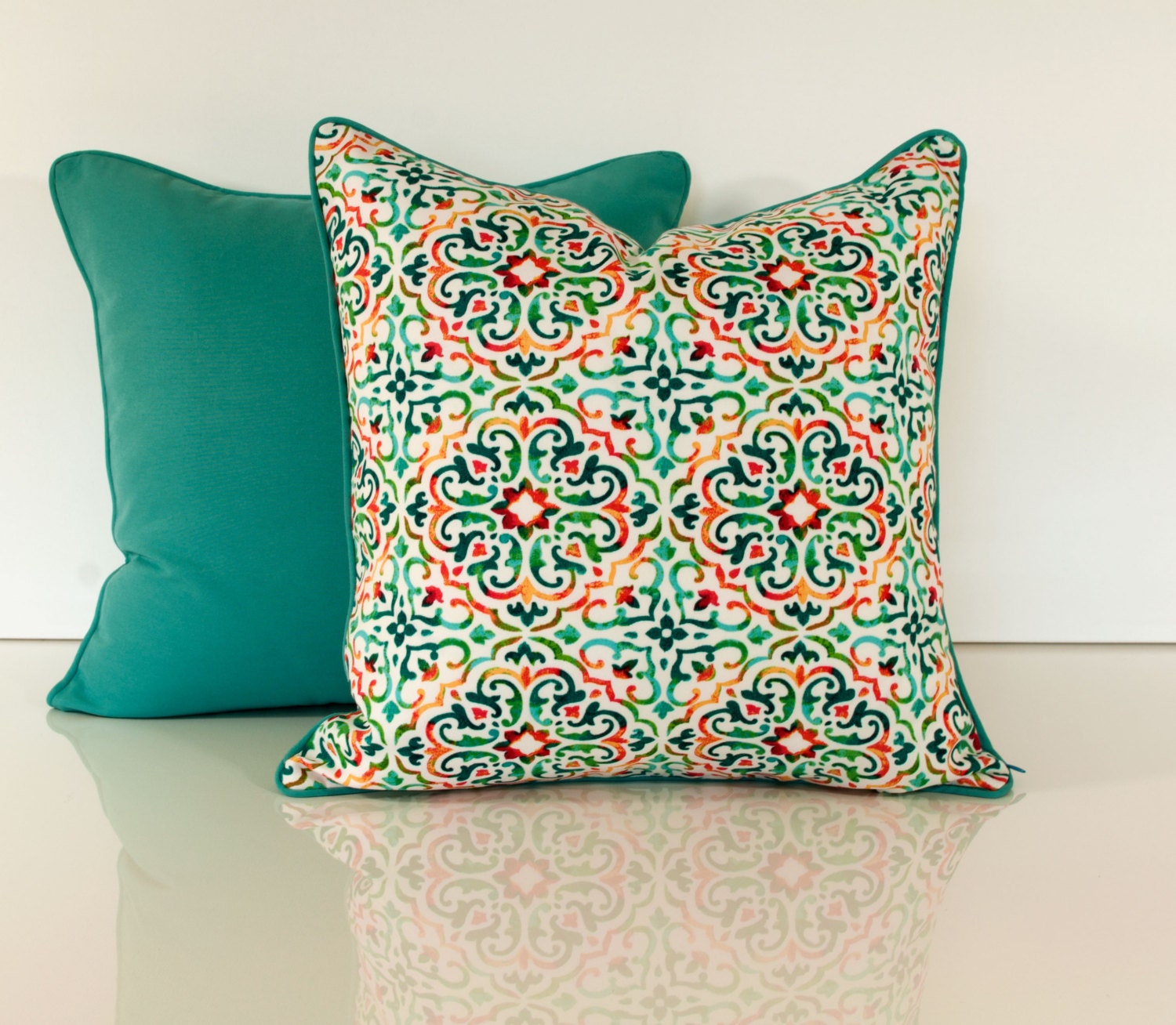 multi color outdoor pillows