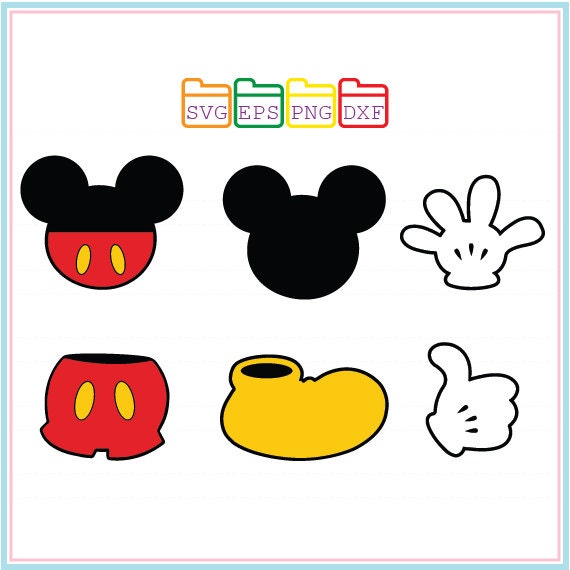 Download Mickey Mouse Disney Svg Dxf Png Eps Cutting File Studio Cut