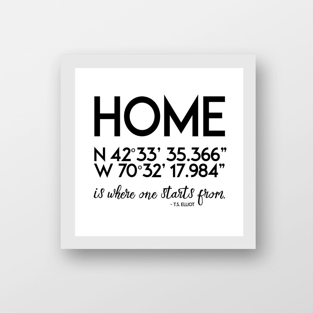 Home Art Print Wall Art Housewarming Gift Custom by HappilyStated
