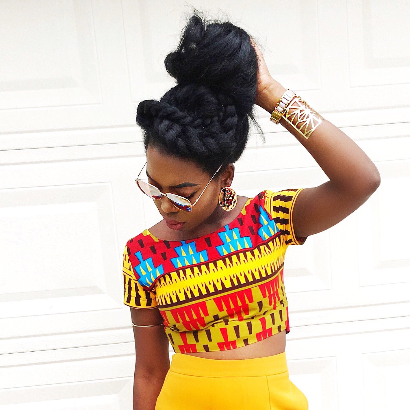 Ankara Crop Top African Print African African By Shoplolaster