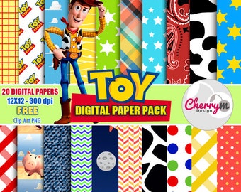Toy Story Digital Papers, Free Clip Art, Digital Scrapbooking, Christening, Holy Cross Baptismal, scrapbook papers