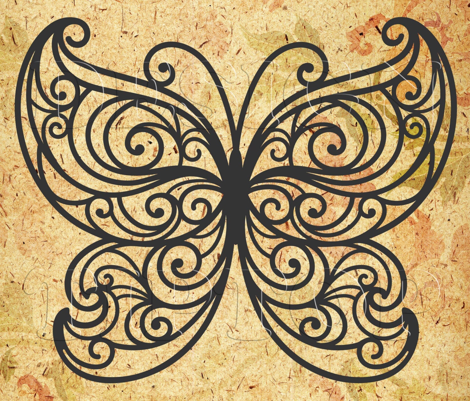 Butterfly SVG dxf png eps cdr print and cut files