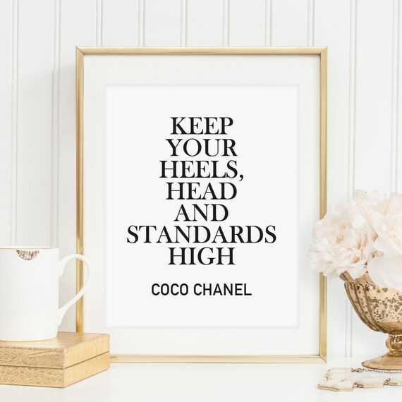 Poster Print Wallart: Keep your heels head and by TalesbyJen