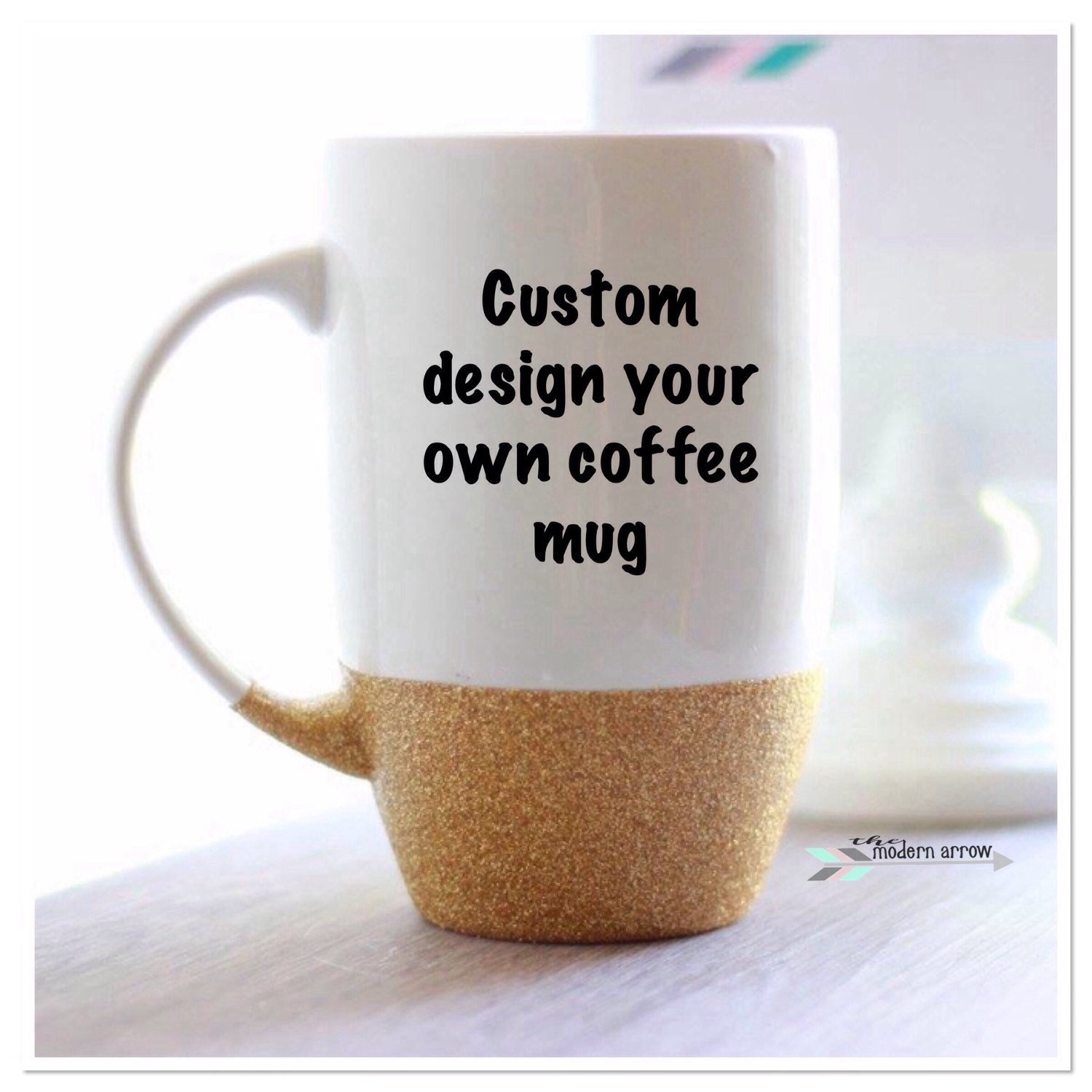 Custom Glitter Coffee Mug Design Your Own Mug Personalized