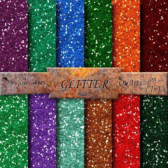 Glitter Digital Paper Glitter Scrapbook Paper Printable